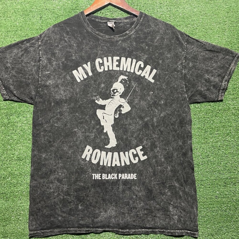 My Chemical Romance Mineral Wash Gray Shirt L